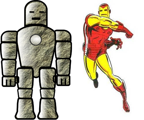 21Stone Man vs Iron Man